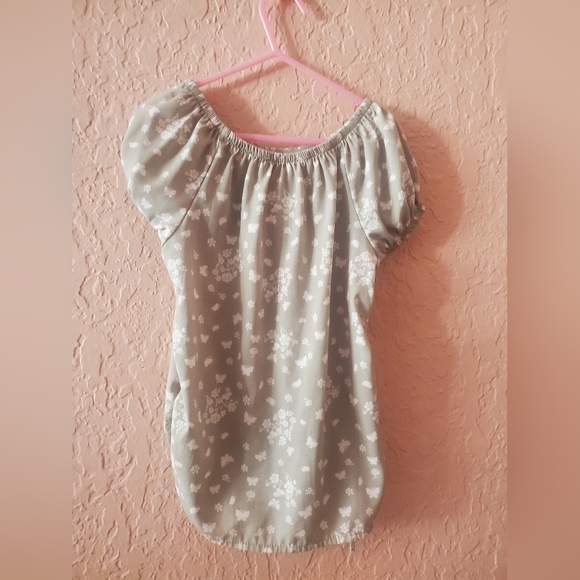 NWOT Jenna and Jessie USA girl size 10 light green floral top - Picture 2 of 2